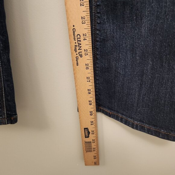Levis 515 Boot Cut Jeans Blue Medium Wash Denim Button Pockets Womens 6M EUC - Picture 10 of 16